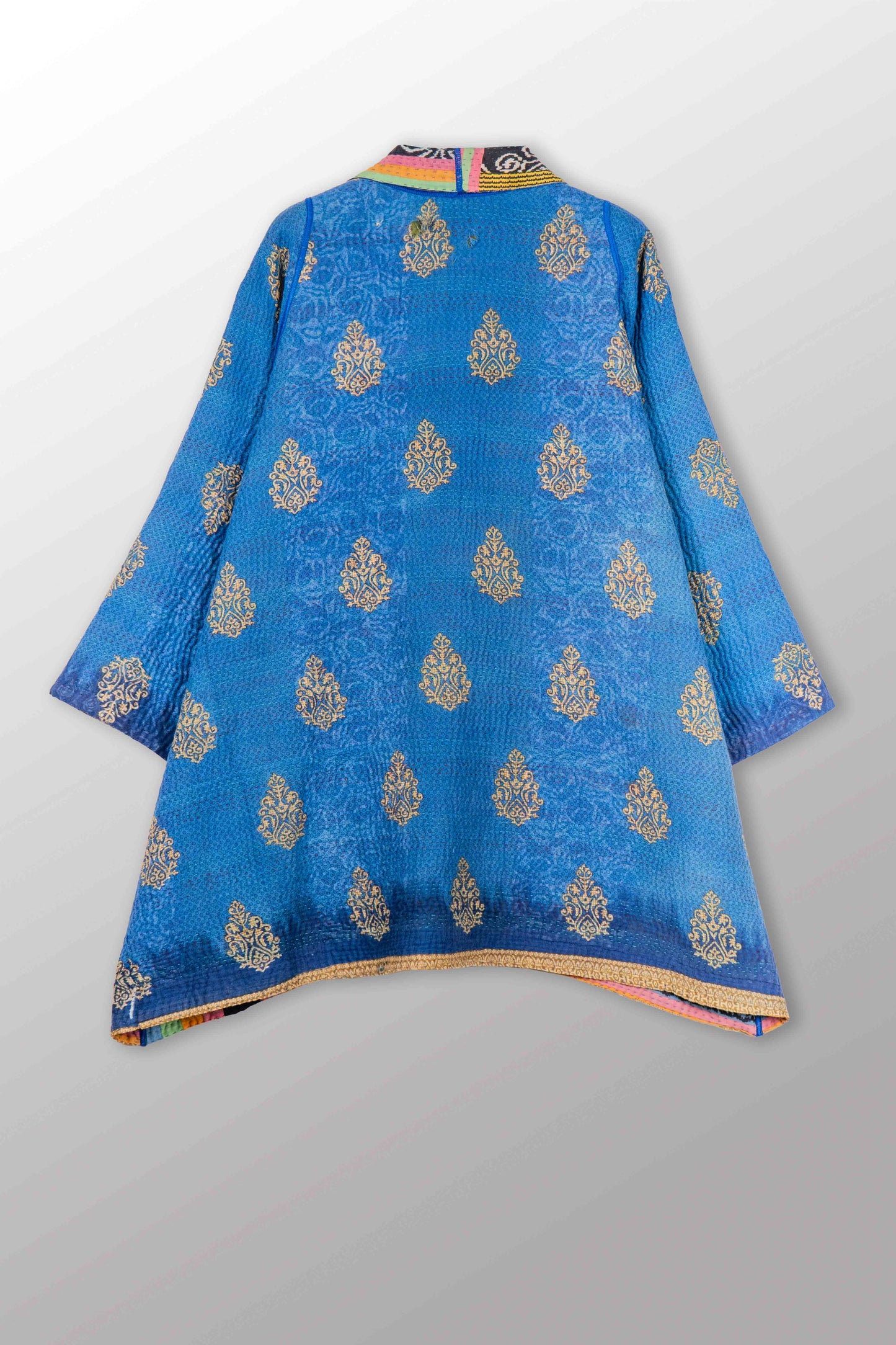 VINTAGE COTTON KANTHA A-LINE JKT - cv4003-0453a -