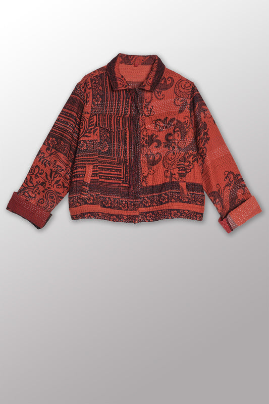 PAISLEY & PATCH KANTHA TRUCKR JACKET - py4091-org -