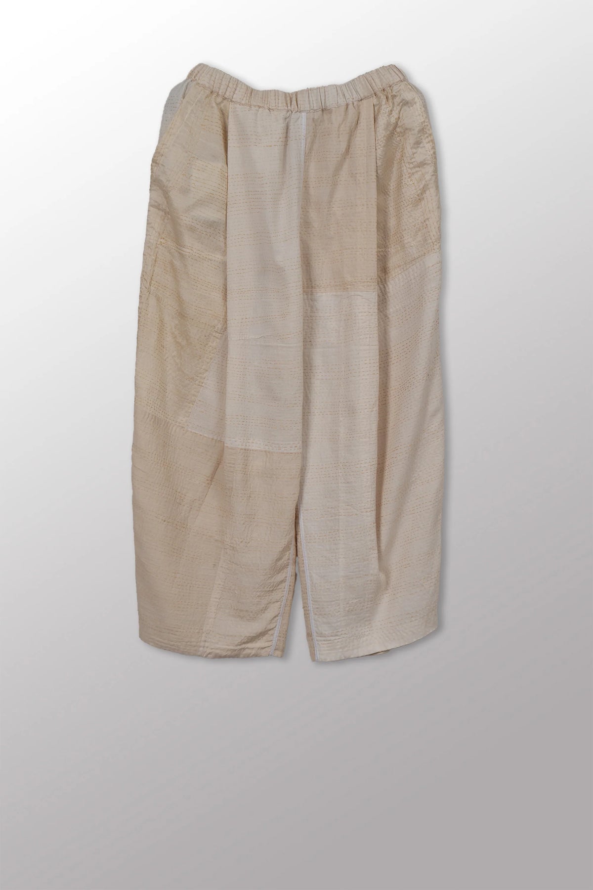 JAIPUR WHITE KANTHA BAGGY PANTS - jw2642-ivy -