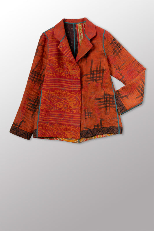 COTTON OVERDYE KANTHA SIMPLE JKT - ov4022-corg002m -