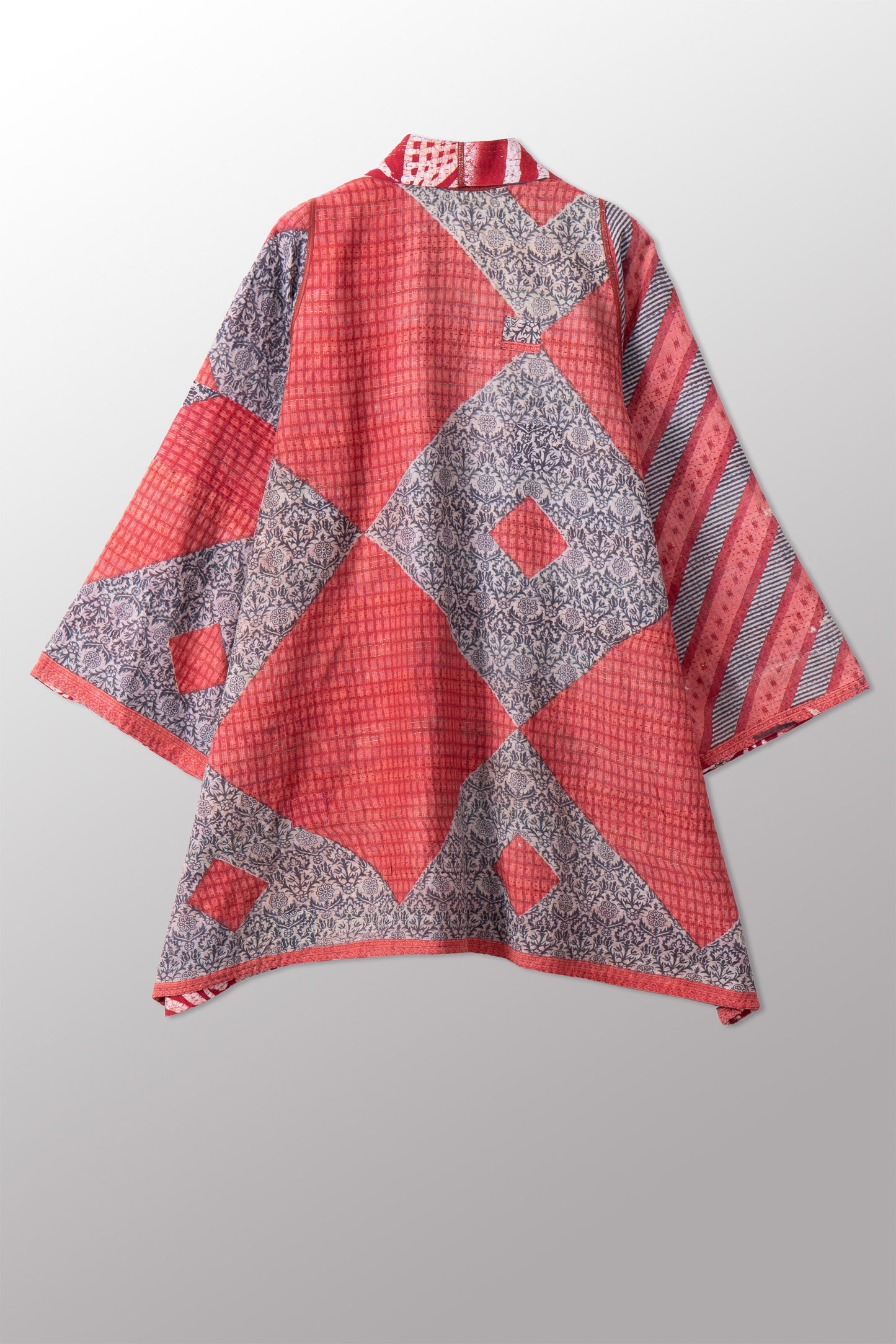 VINTAGE COTTON KANTHA A-LINE JKT - cv2003-0166a -