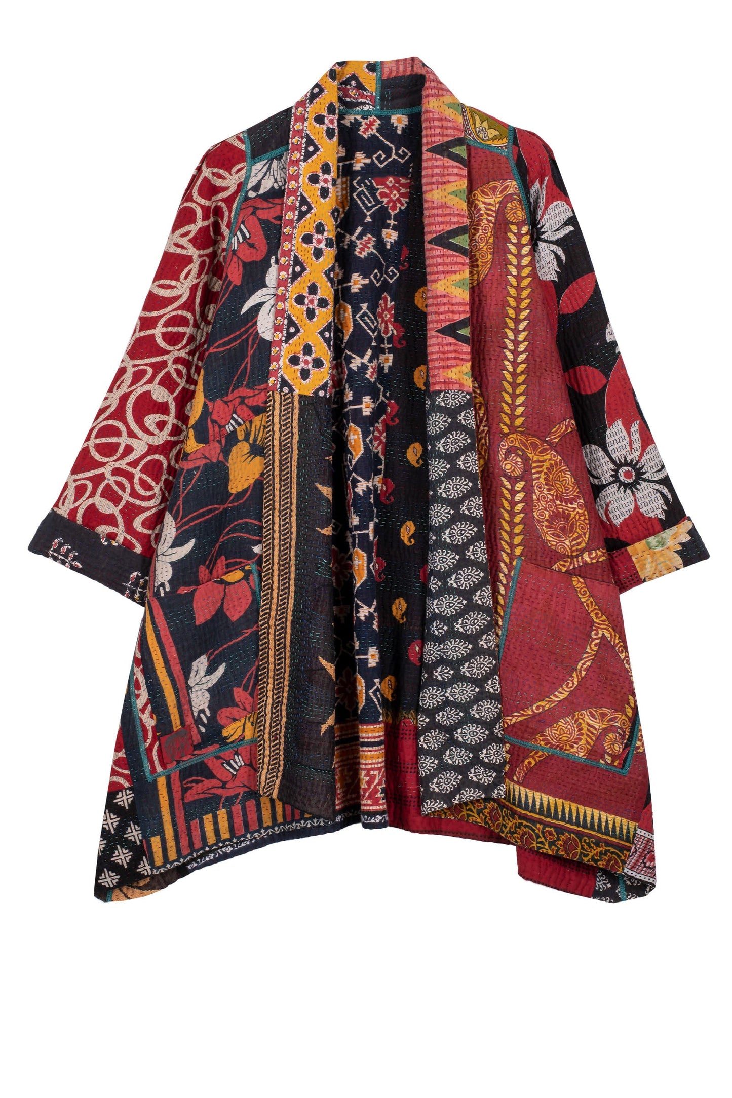 PUZZLE KANTHA A-LINE JKT - pz4003-red -