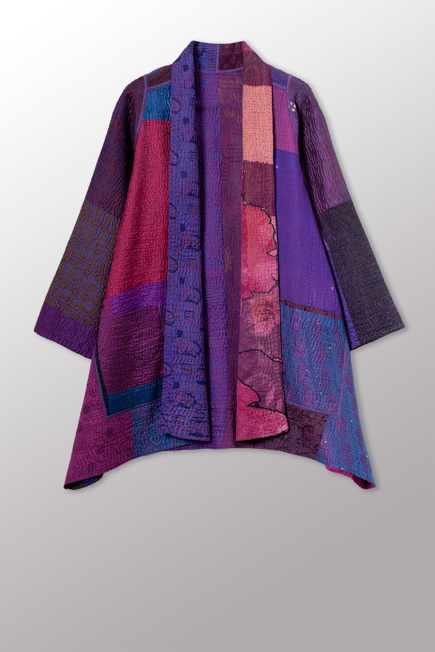 JACQUARD SILK KANTHA A-LINE JKT - js4003-cprp001a -