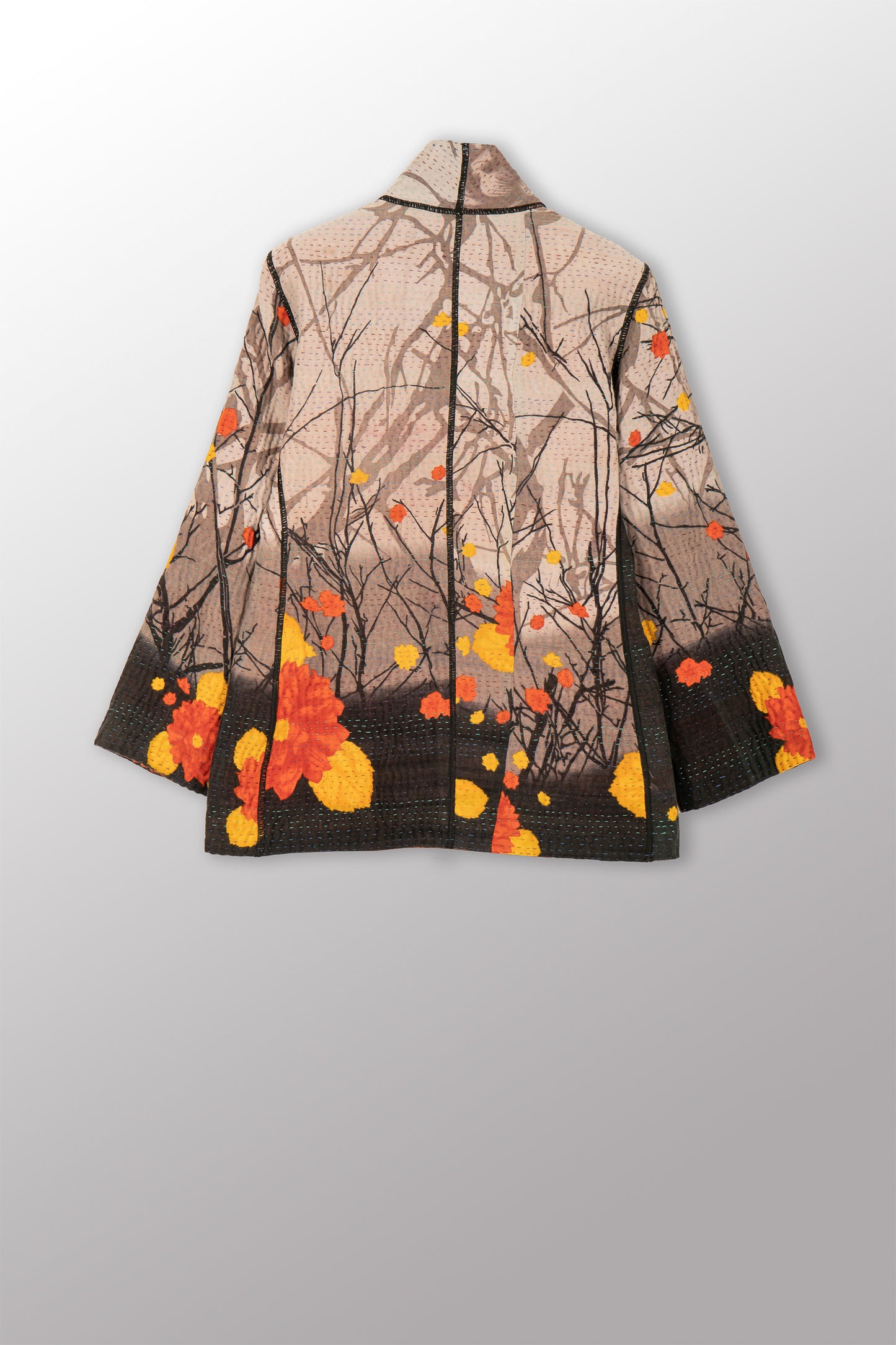 VINTAGE COTTON KANTHA SHORT JKT - cv4007-0338s -