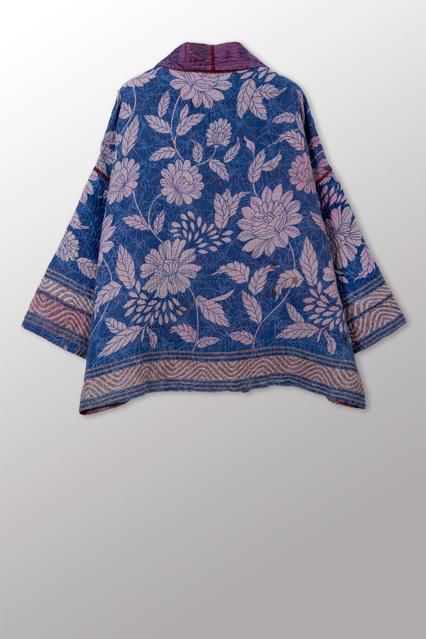 VINTAGE COTTON KANTHA BIG POCKET JKT - cv4057-0013a -