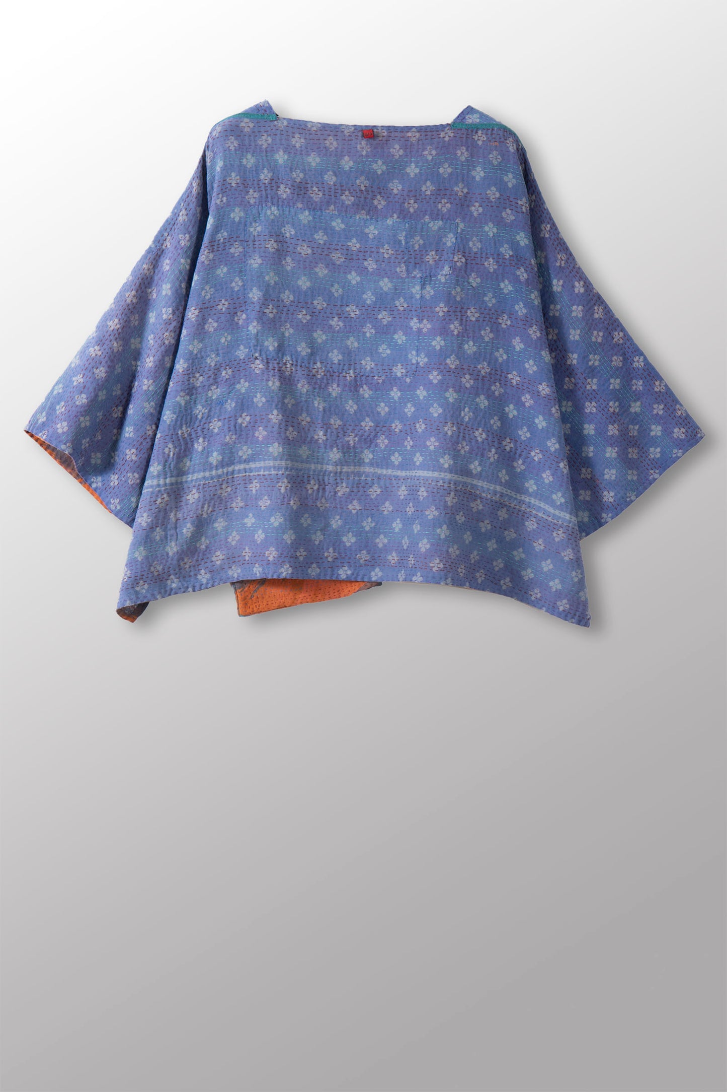 COTTON OVERDYE KANTHA 3/4 SLV. CROP TOP MIO - ov2538-corg004a -