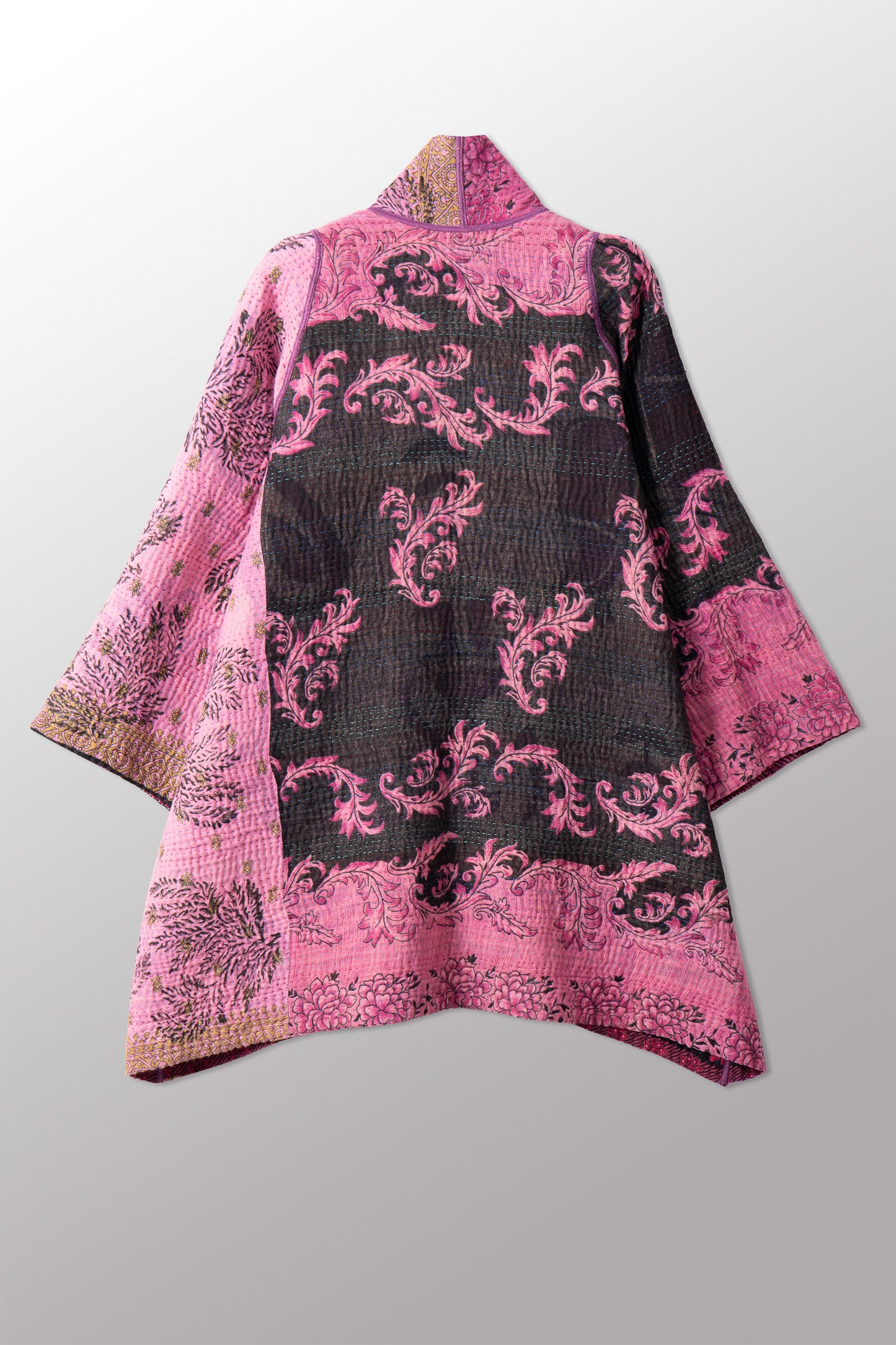 VINTAGE COTTON KANTHA A-LINE JKT - cv4003-0445s -