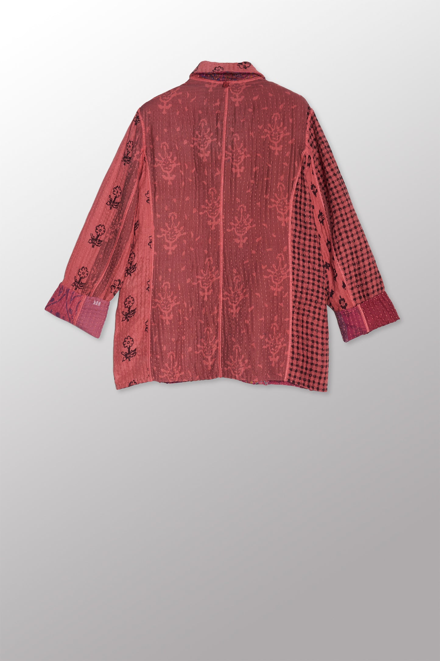 BBB PATCH KANTHA BASIC JACKET - bl-bbb4052-pik -