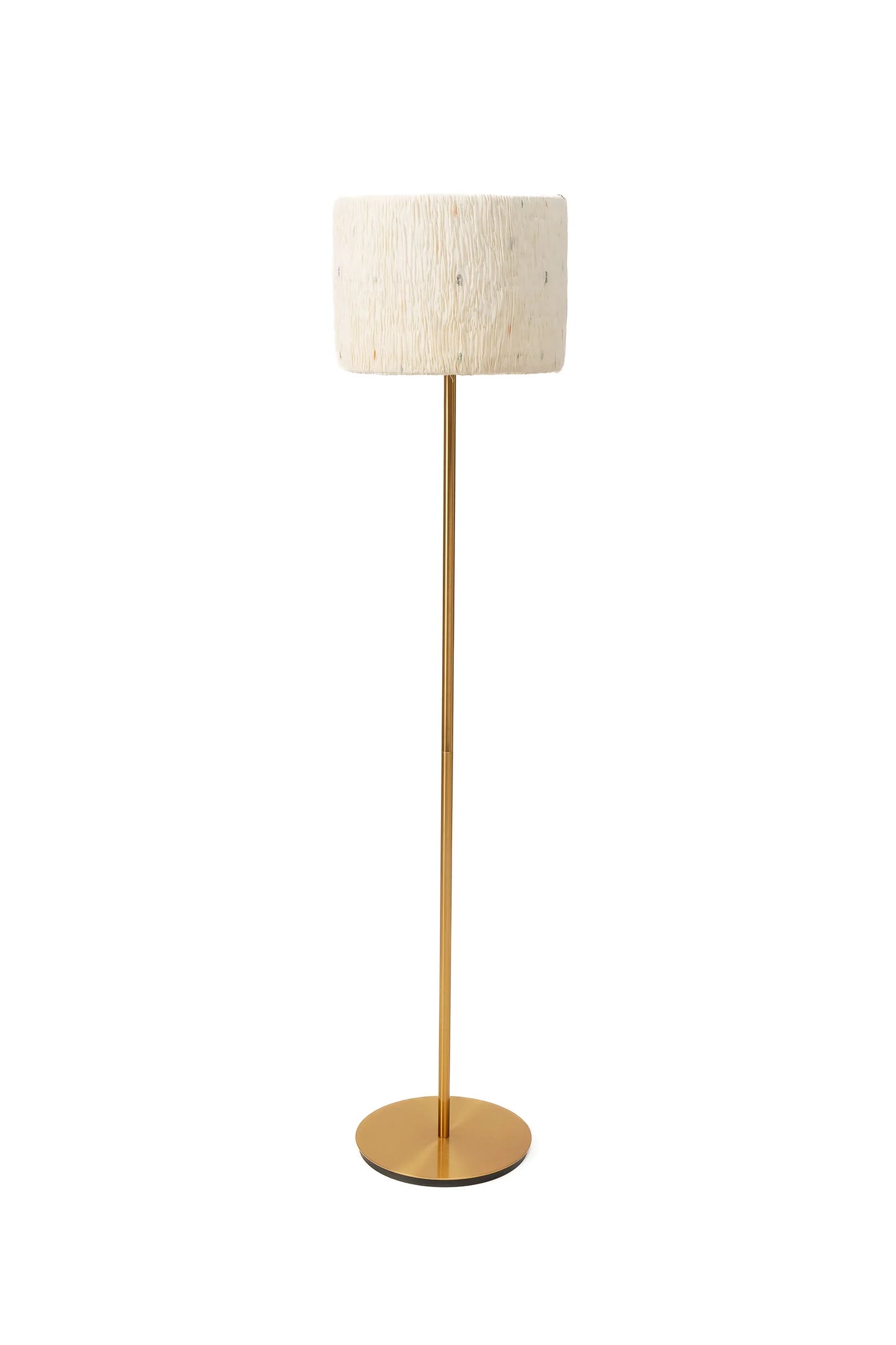New Dawn Wavy Stripe Ivory - Floor Lampshade
