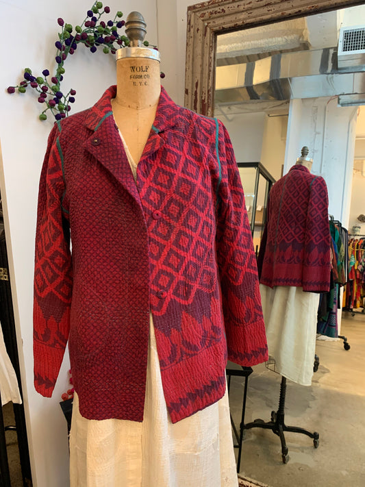 COTTON OVERDYE KANTHA SIMPLE JKT - ov4022-cred001s -