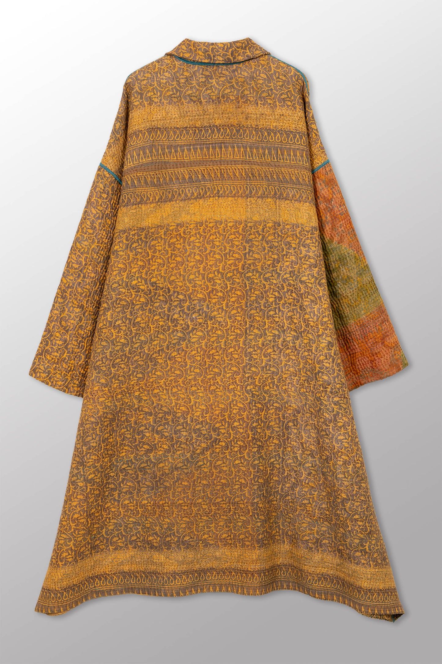 VINTAGE COTTON KANTHA NEW OVERSIZED COAT - cv4342-0020a -