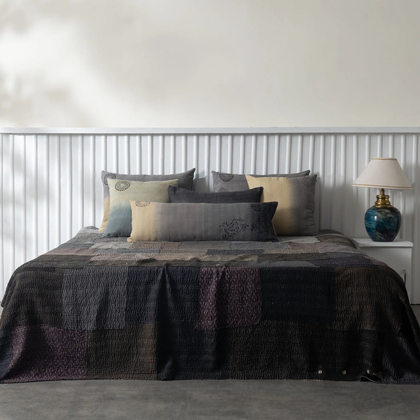 Ombre With Fray Patch Handmade Vintage Quilt - Yellowstone