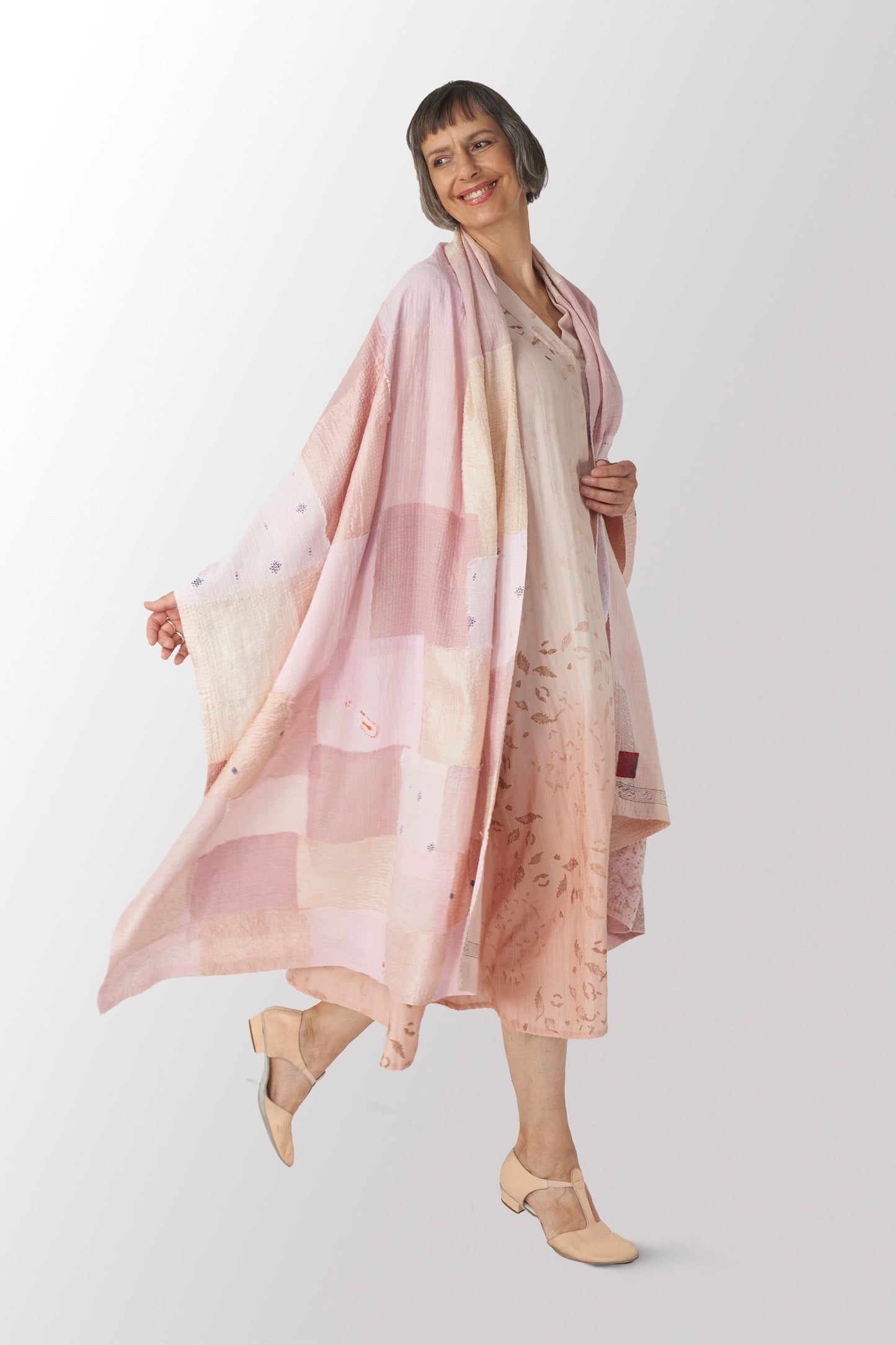 POWDER PATCH KANTHA SHAWL LARGE - pd2803-pik -