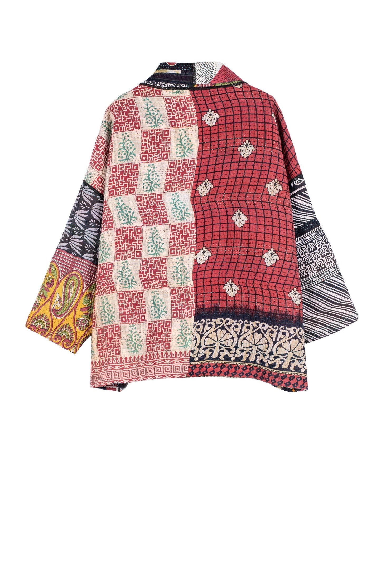 PUZZLE KANTHA BIG POCKET JKT - pz4057-red -