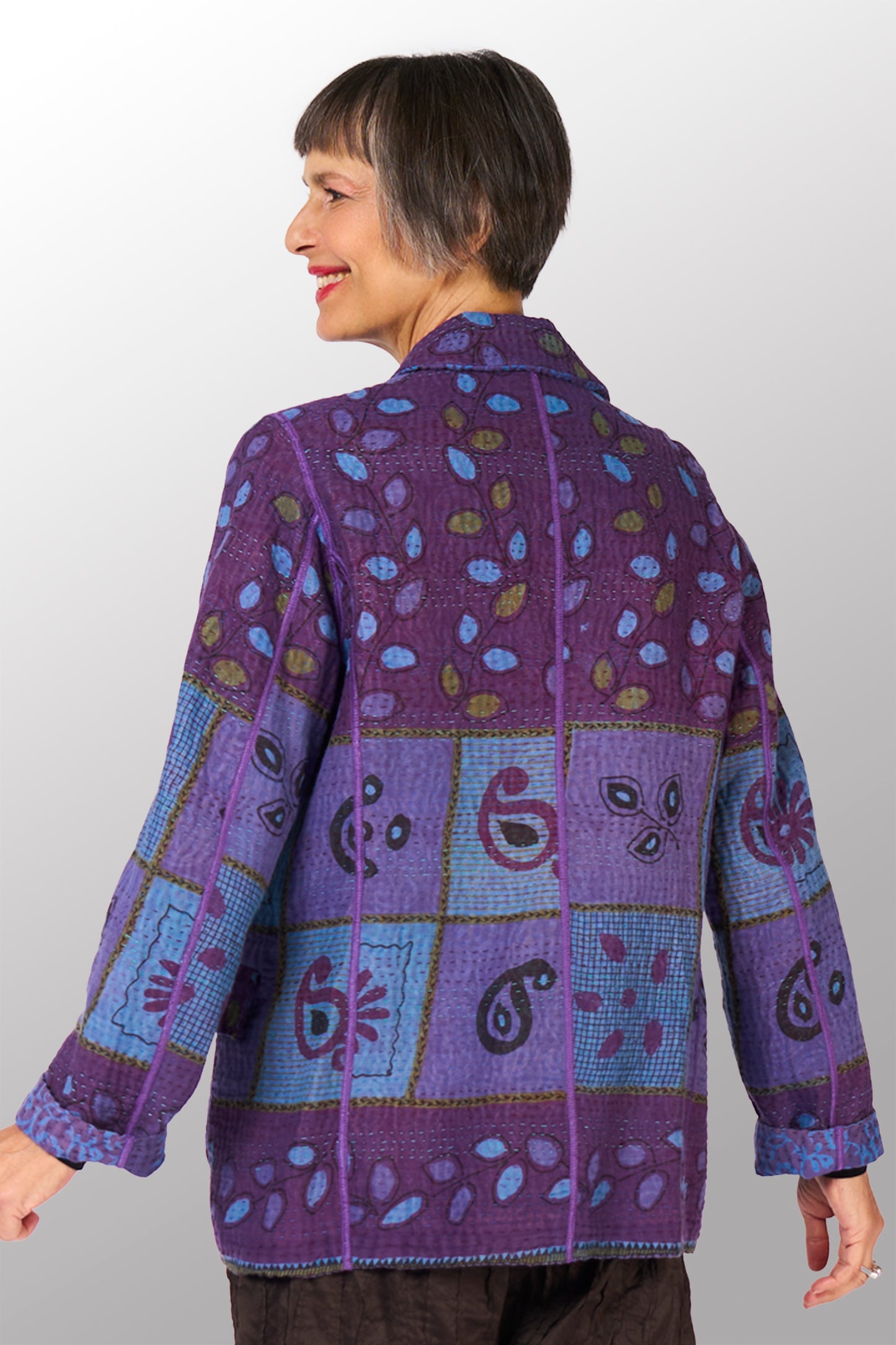 COTTON OVERDYE KANTHA BASIC JKT - ov4052-cblu001m -