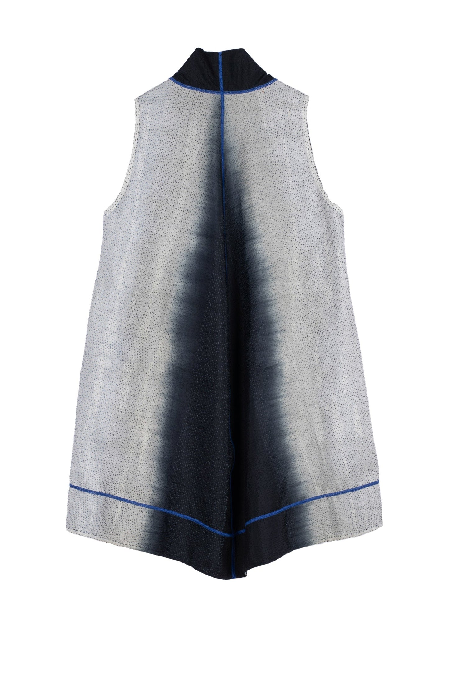 SERPENT PRINT KANTHA A-LINE VEST - sp2203-blk -