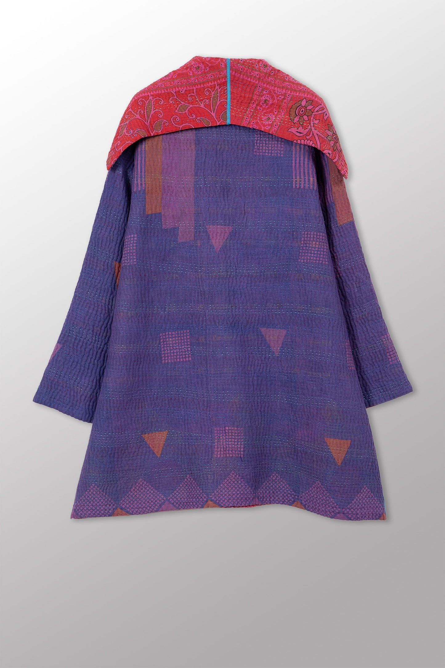COTTON OVERDYE KANTHA POCKET COAT - ov4301-cfus001a -