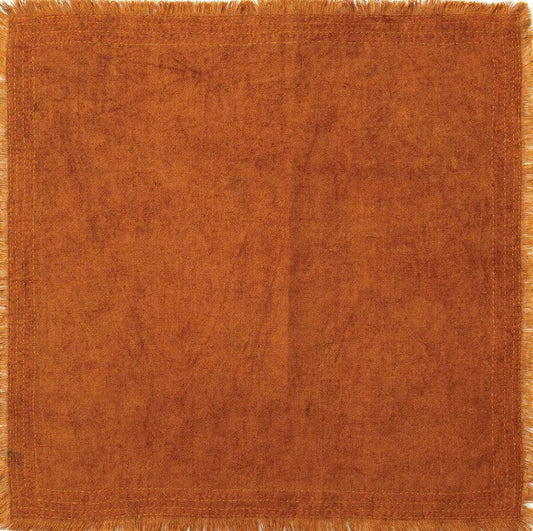 Linen Mud Dye Kantha Utopia Napkin (Set of 2)