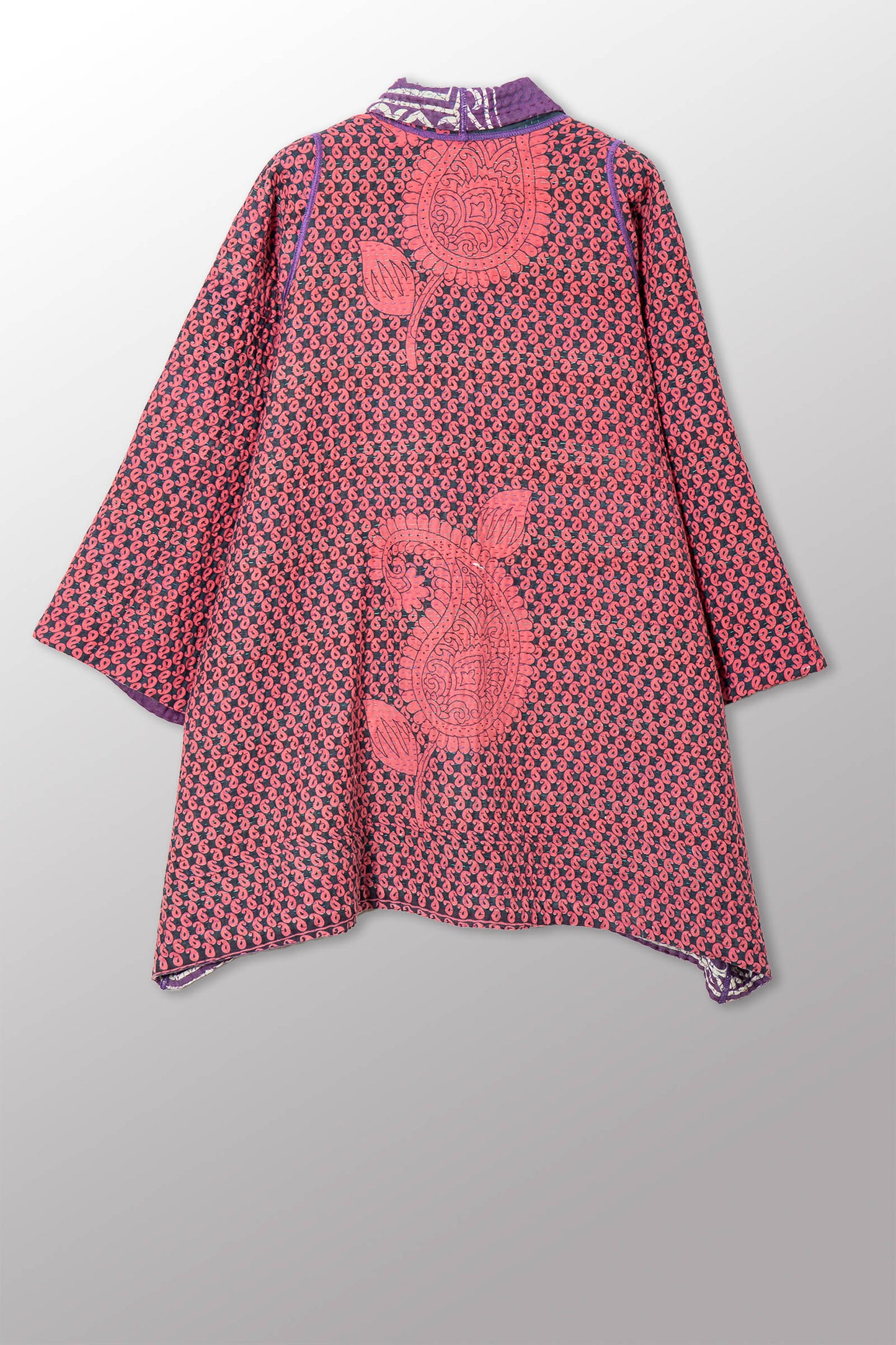 VINTAGE COTTON KANTHA A-LINE JKT - cv4003-0460a -