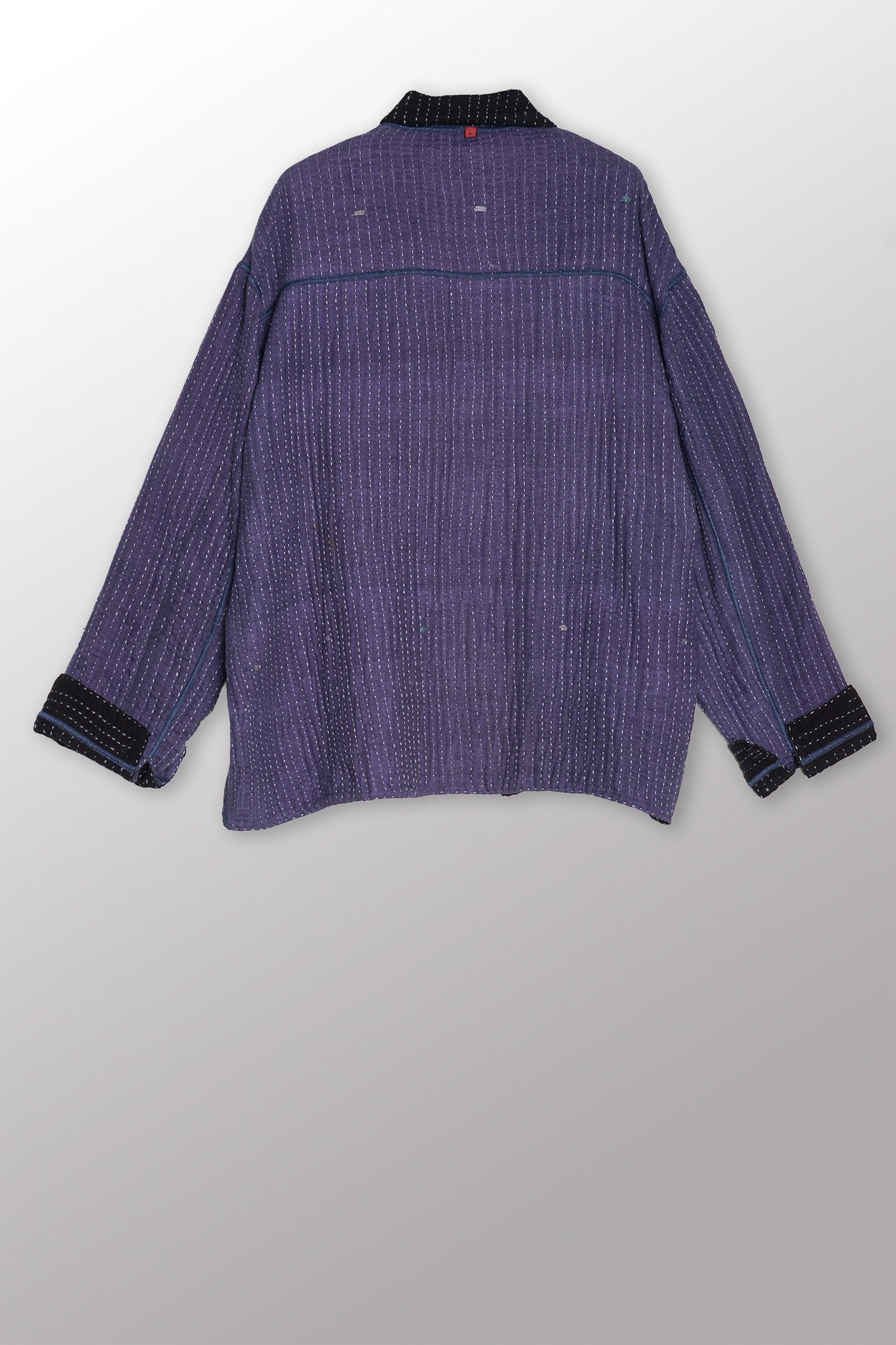 BBK SOLID KANTHA WORKERS JACKET - bl-bbs4085-blk -