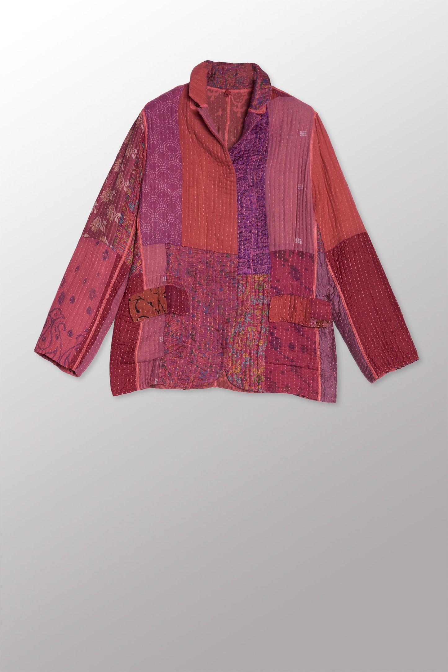 BBB PATCH KANTHA BASIC JACKET - bl-bbb4052-pik -