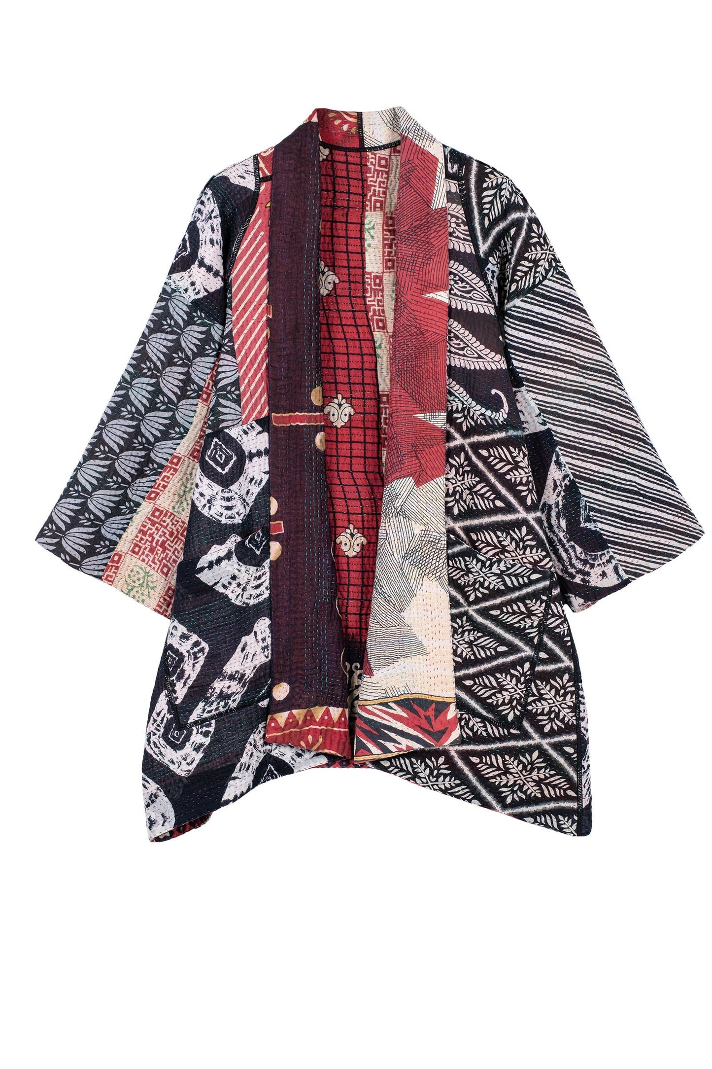 PUZZLE KANTHA A-LINE JKT - pz4003-red -