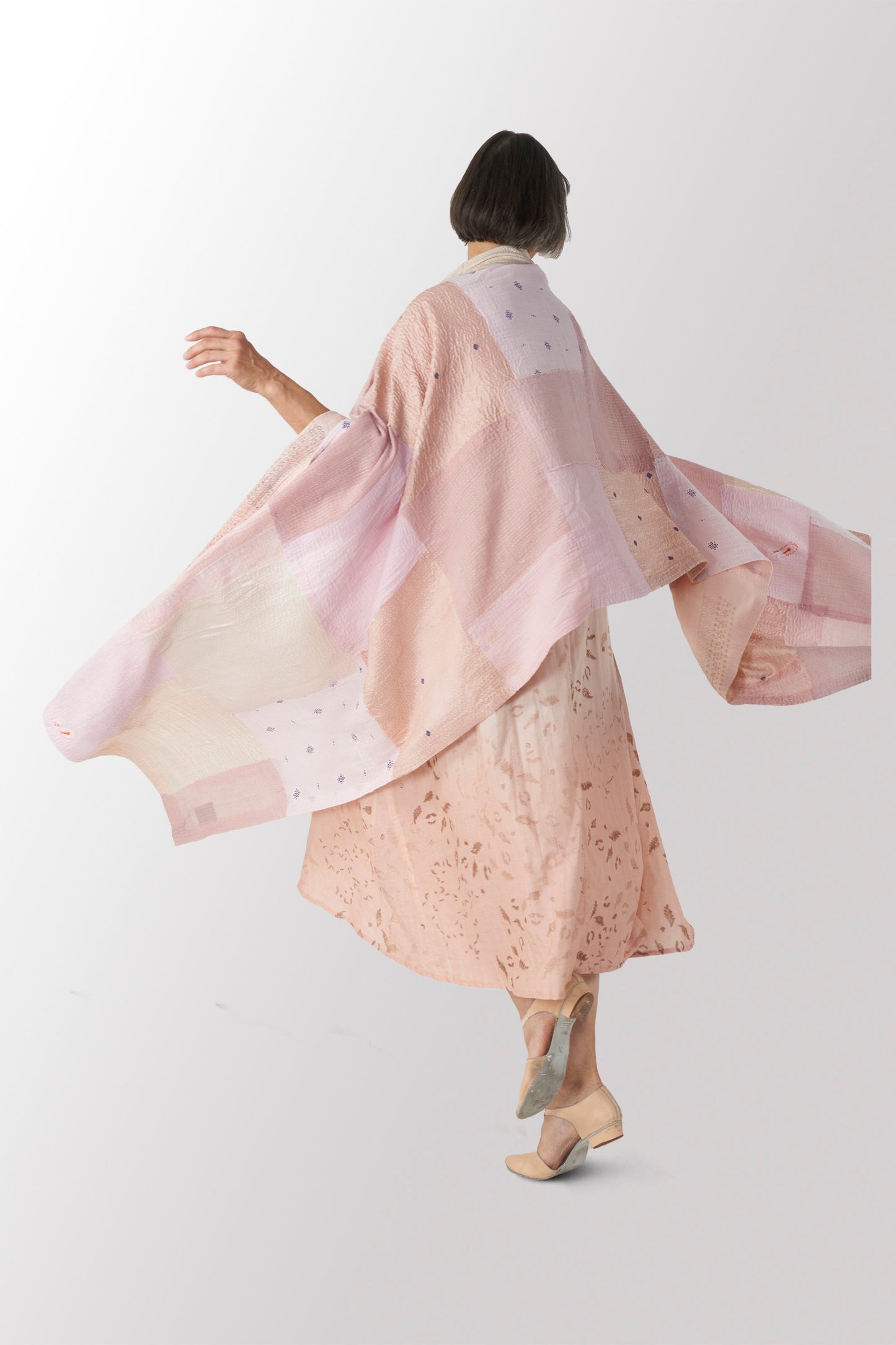 POWDER PATCH KANTHA SHAWL LARGE - pd2803-pik -