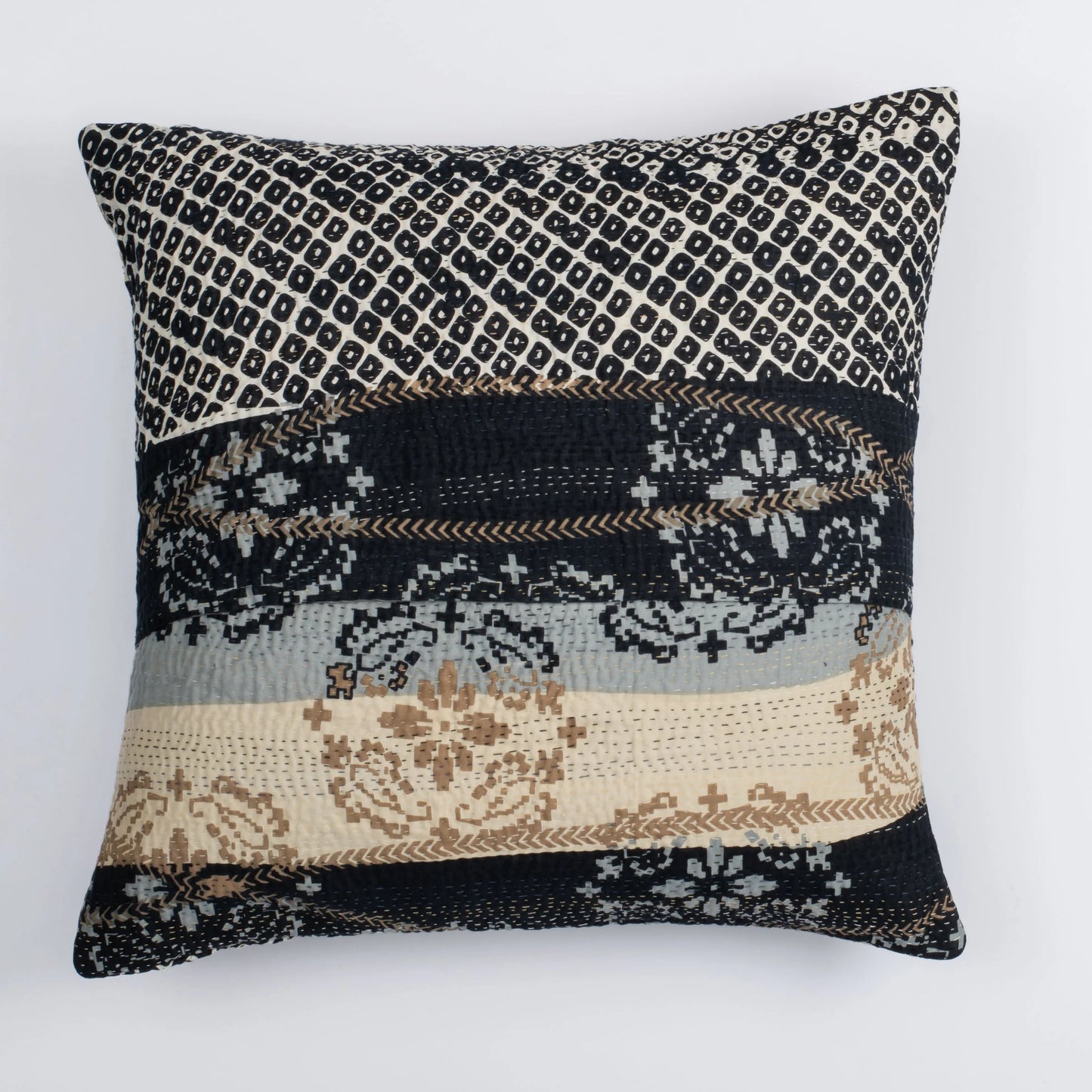 Vintage Kimono Print  Orange  Cushion