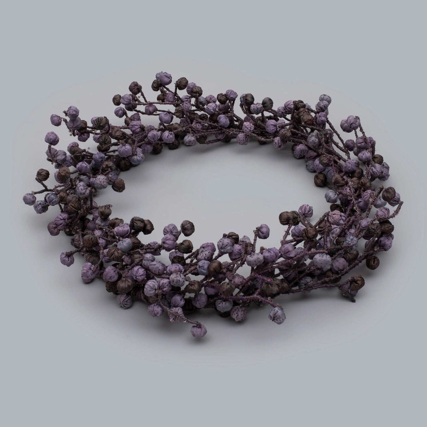 Lavender Kantha Metallic  Wreath