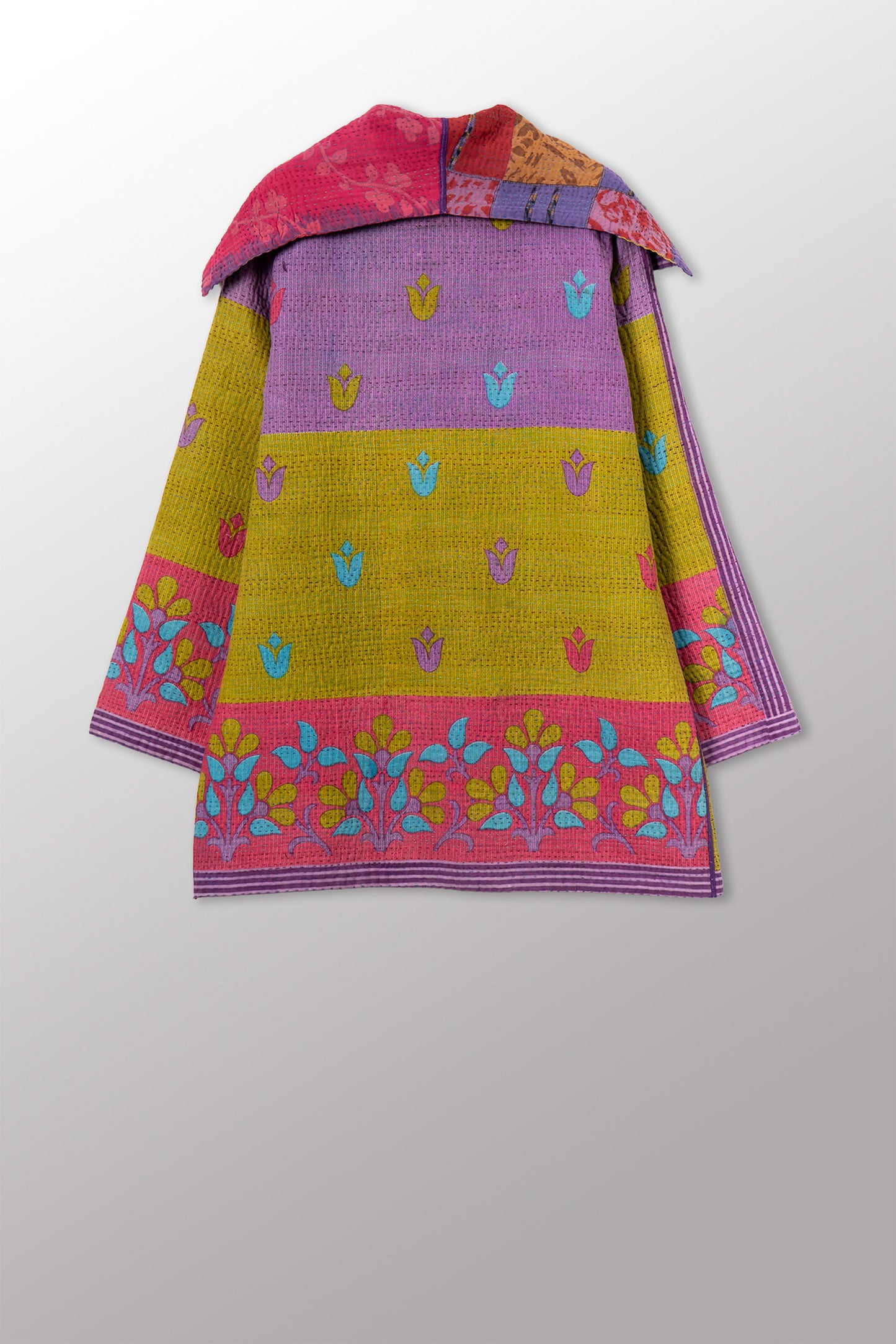 COTTON OVERDYE KANTHA POCKET JKT - ov4002-cpik001a -