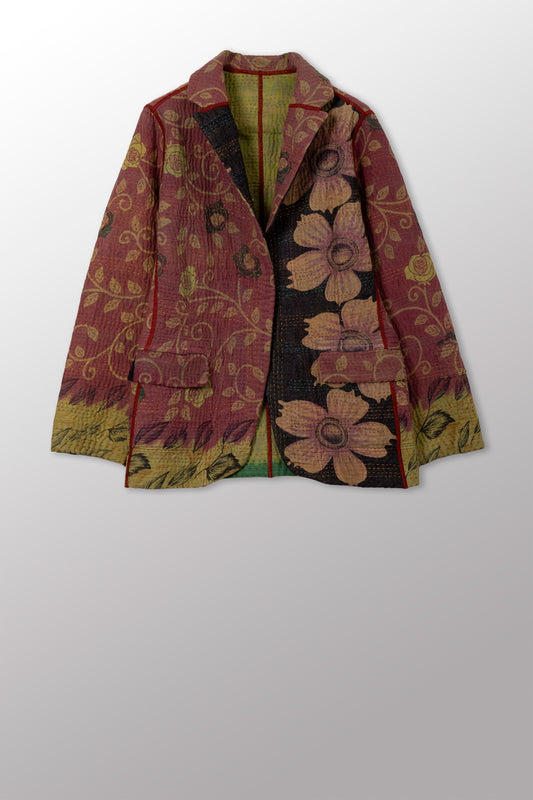 COTTON OVERDYE KANTHA BASIC JKT - ov4052-cgrn001s -