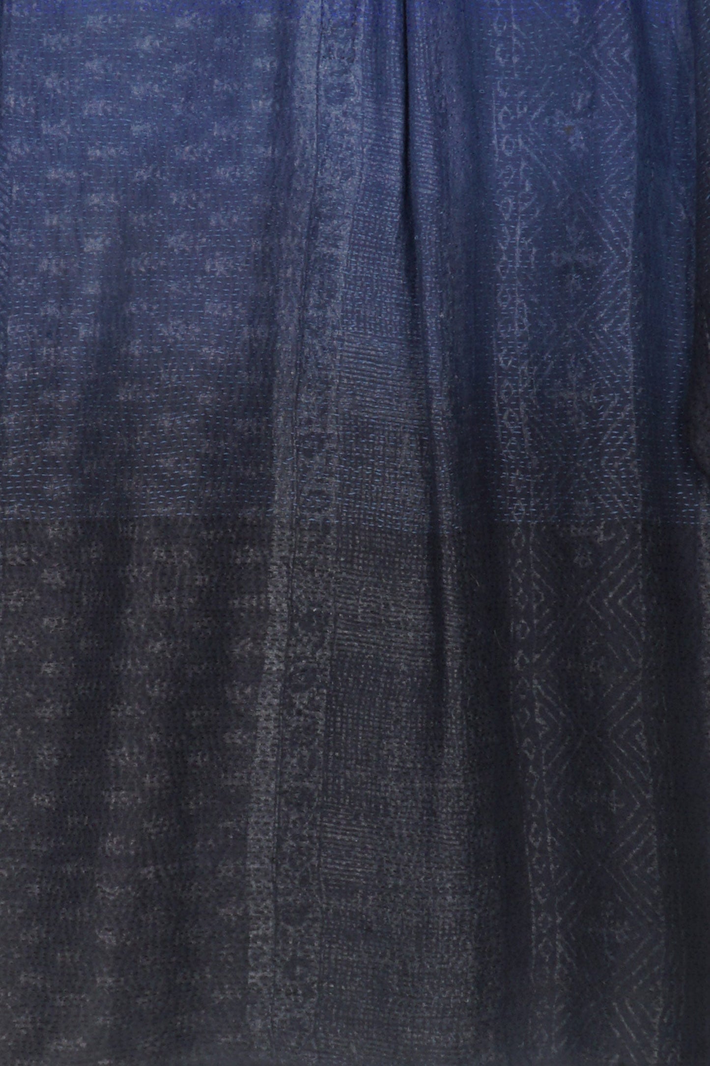 SILK COTTON OMBRE PRINT KANTHA SHIRT JKT - os2023-blk -