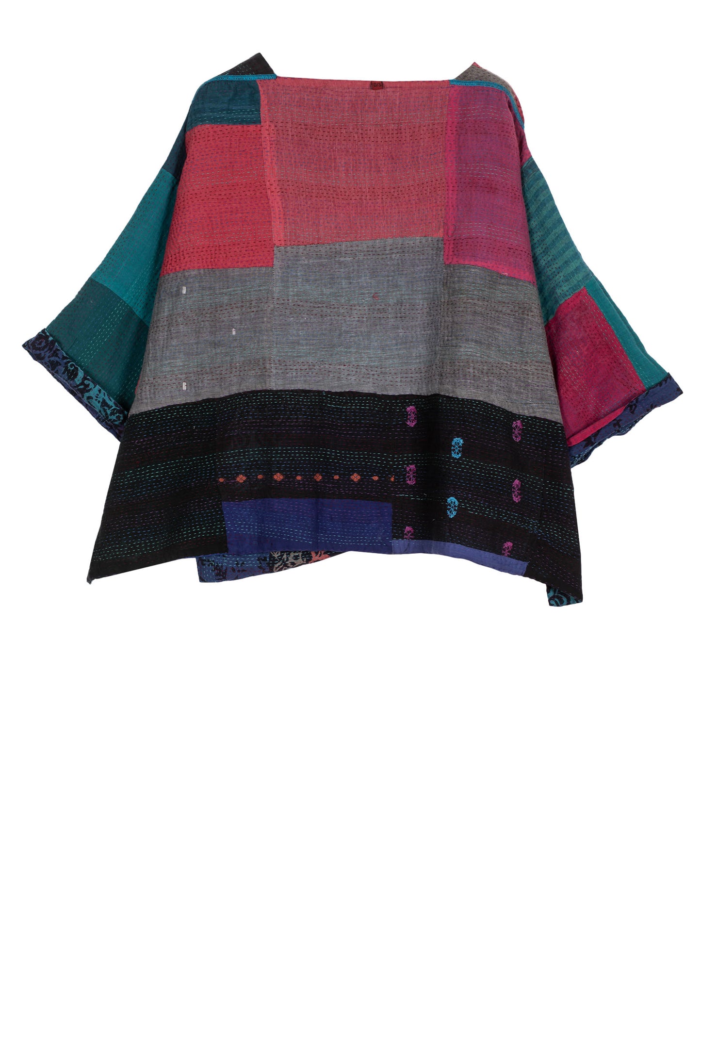 BAGH PRINT KANTHA 3/4 SLV. CROP TOP MIO