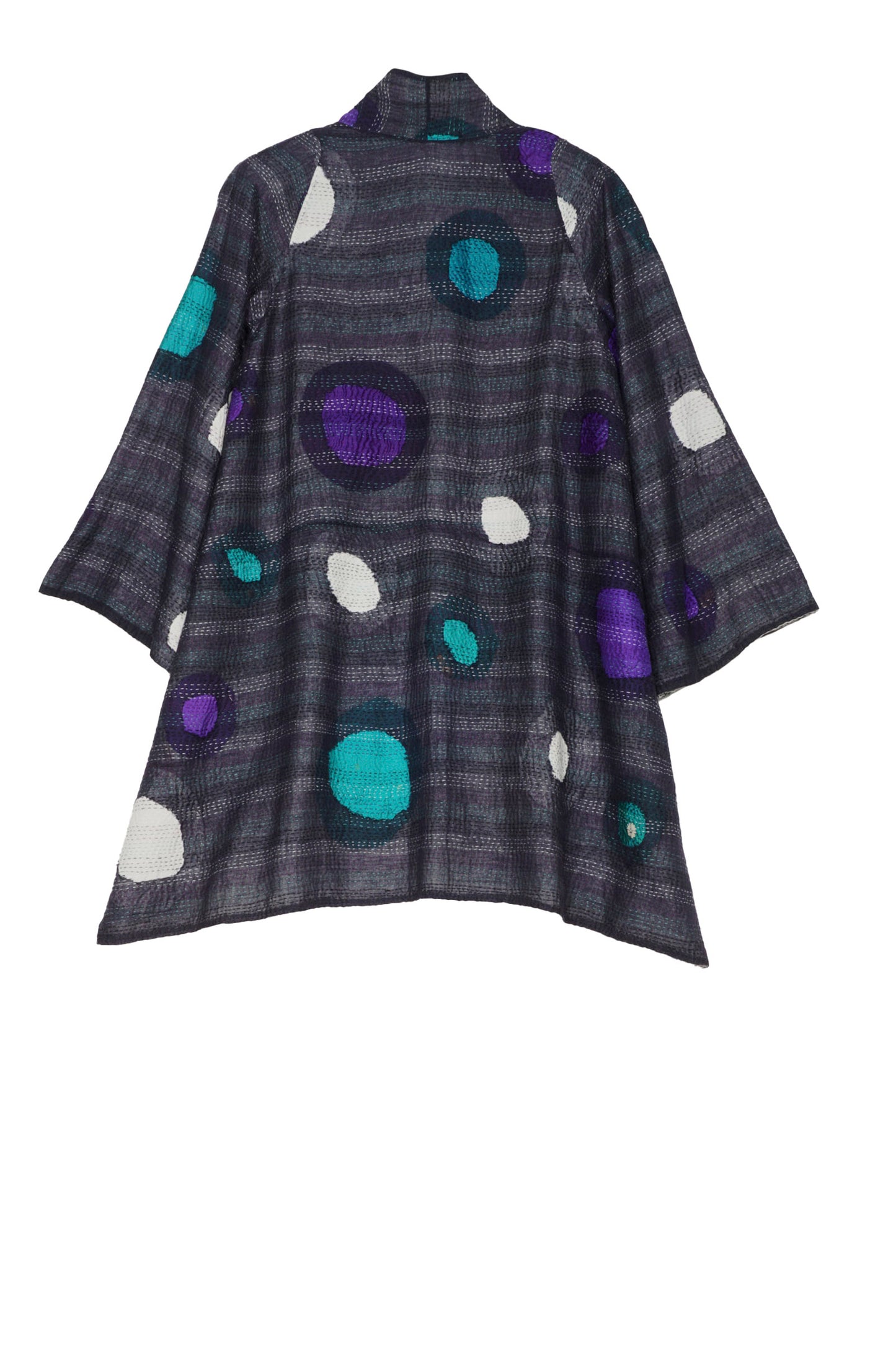 CUT OUT KANTHA A-LINE JKT