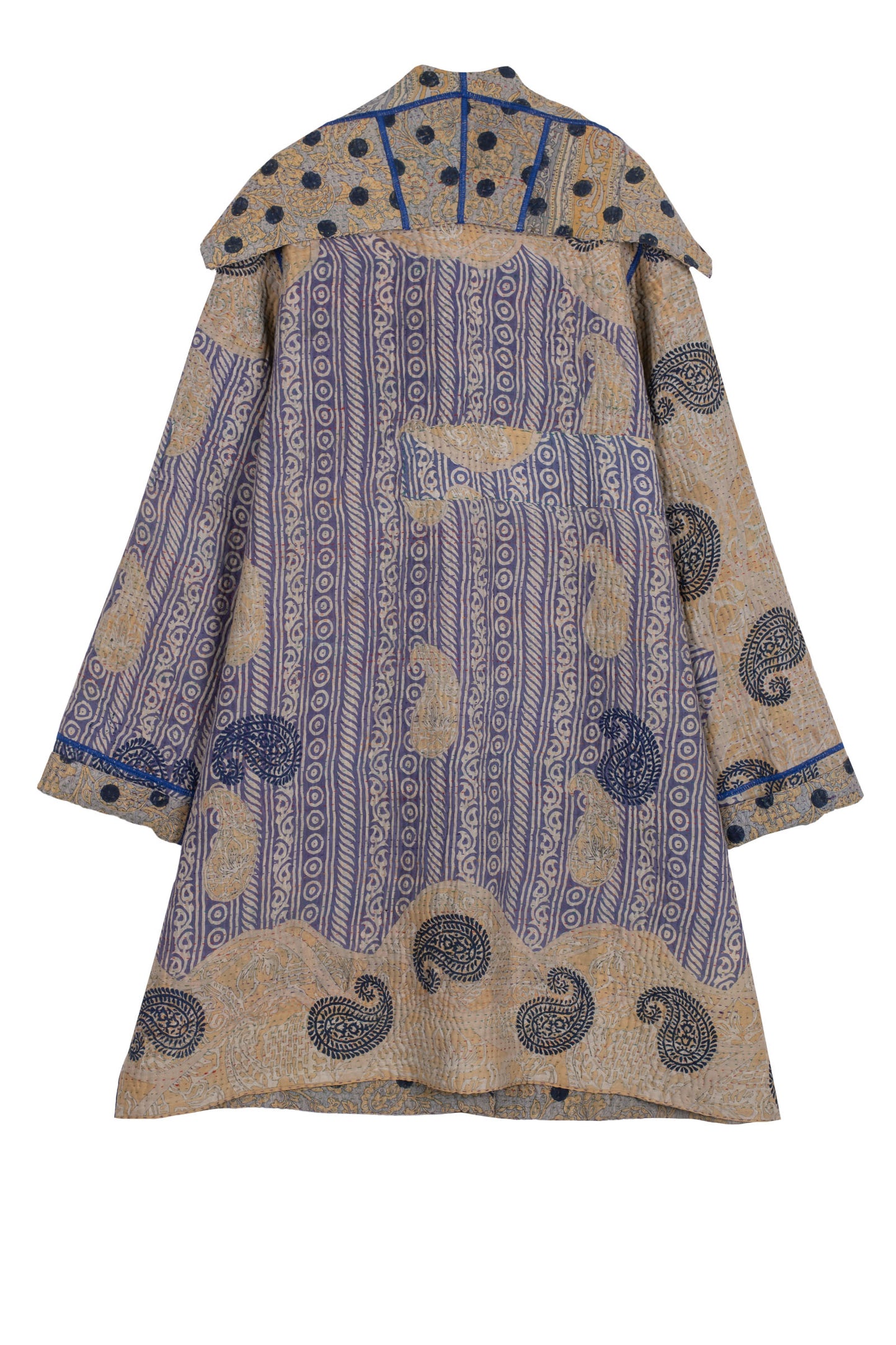 VINTAGE COTTON KANTHA POCKET MEDIUM COAT