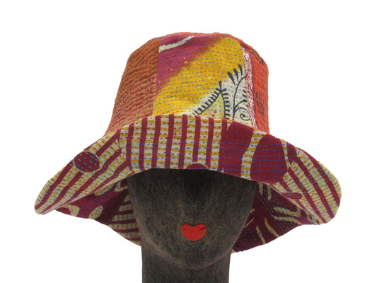 KANTHA TULIP HAT BY KYOKO MURAYAMA