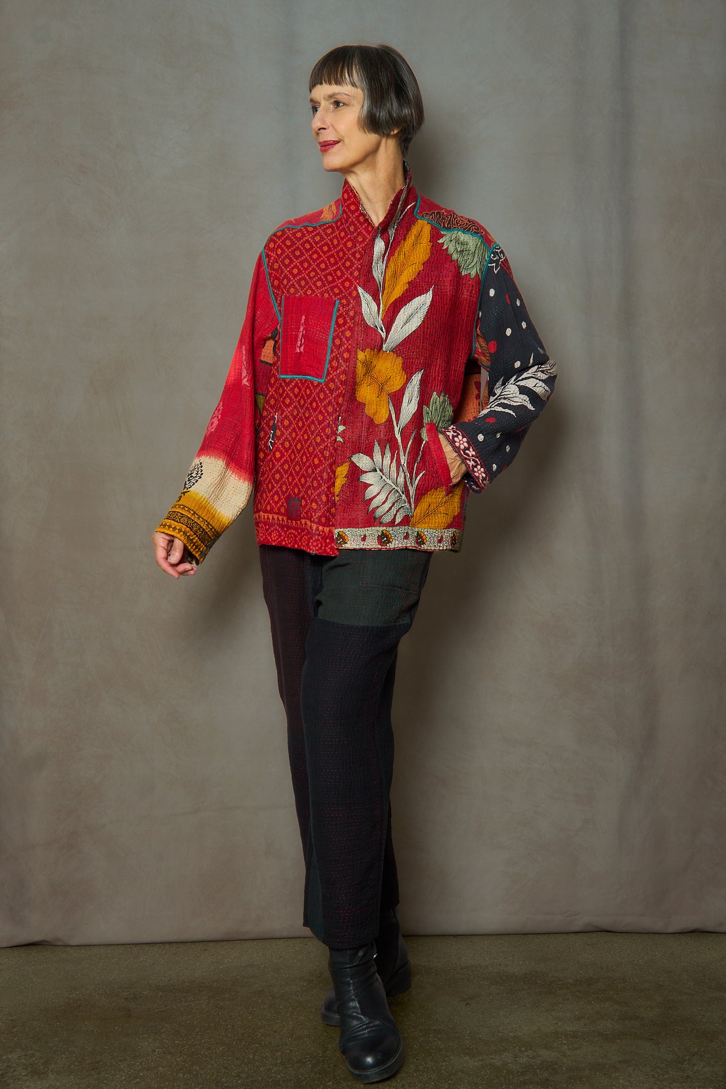 PUZZLE KANTHA MEN'S BLOUSON - pz4040-red -