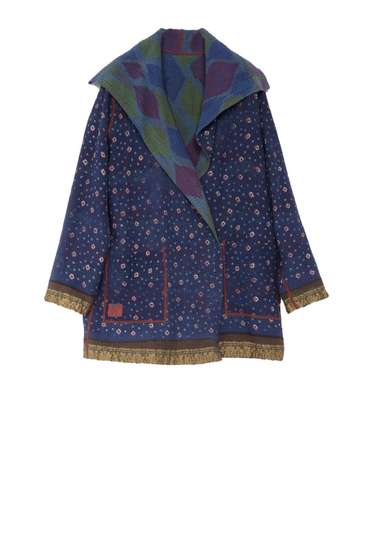 COTTON OVERDYE KANTHA POCKET JKT - ov4002-0002a -