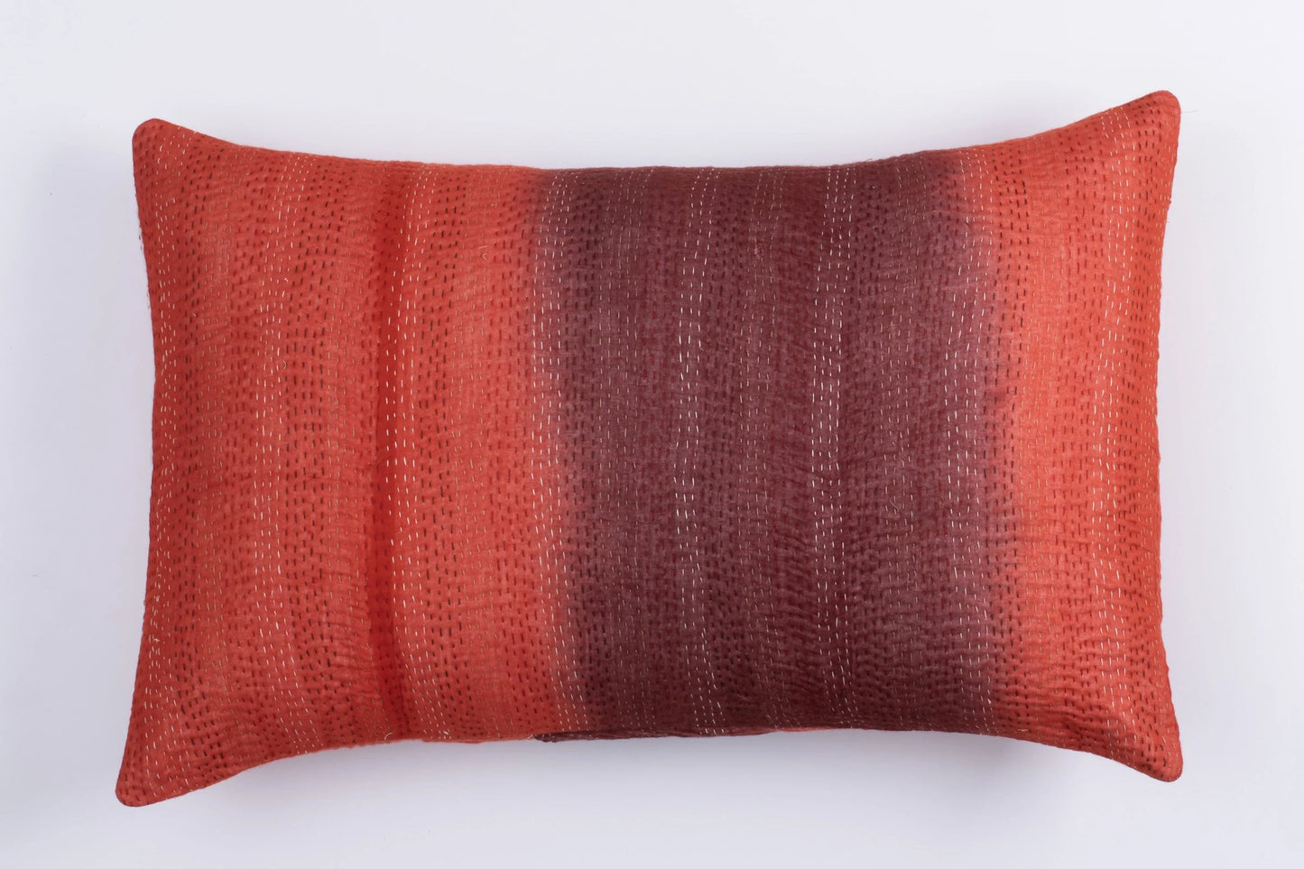 Vintage Kimono Print  Orange  Cushion