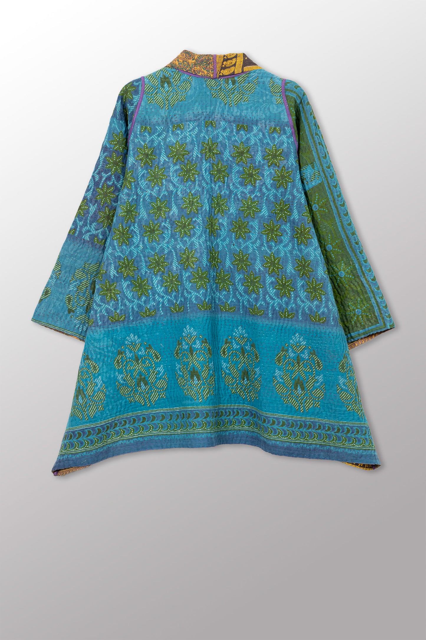 COTTON OVERDYE KANTHA A-LINE JKT - ov4003-ctuq004a -