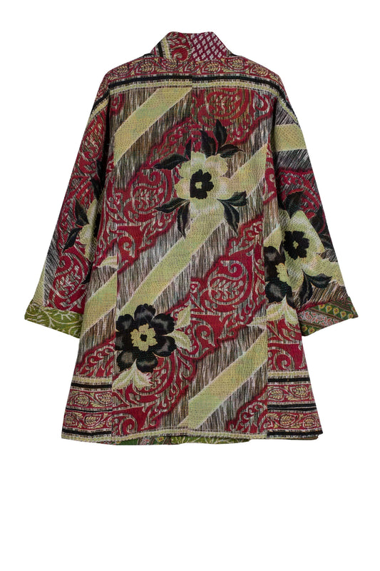 VINTAGE COTTON KANTHA HIGH-NECK TOPPER - cv4045-0001a -