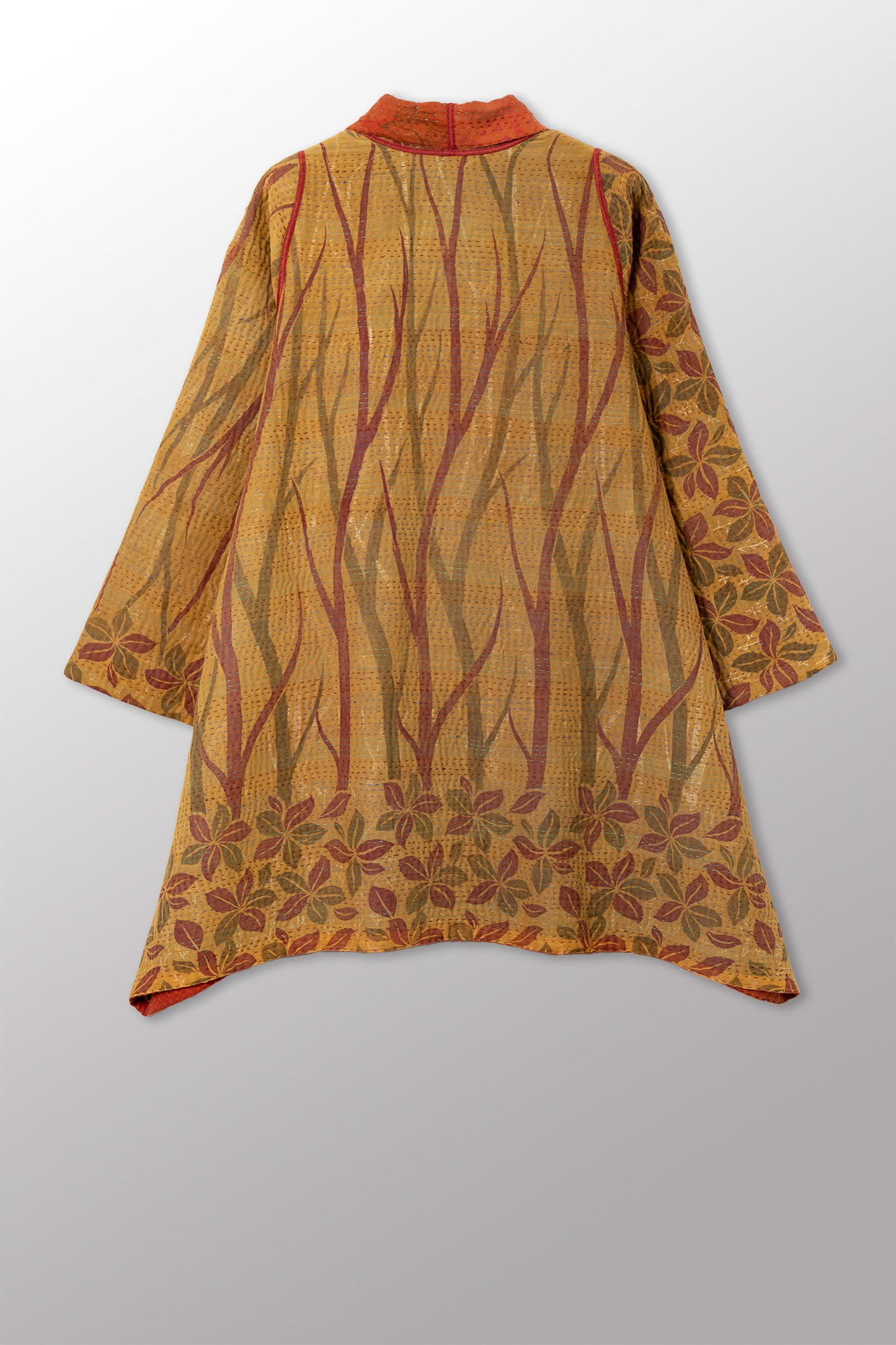 COTTON OVERDYE KANTHA A-LINE JKT - ov4003-corg038a -