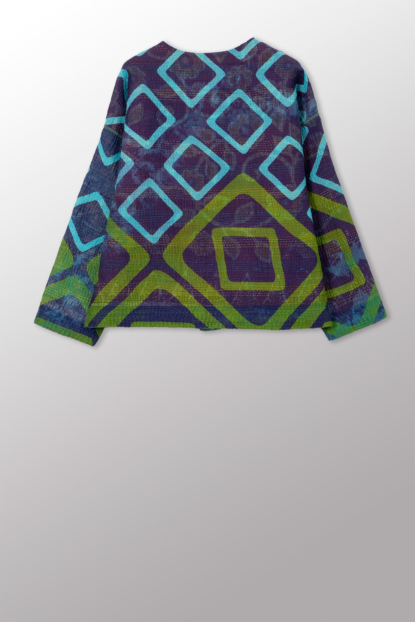 COTTON OVERDYE KANTHA CREW NECK SHORT JKT - ov4053-ctuq001a -
