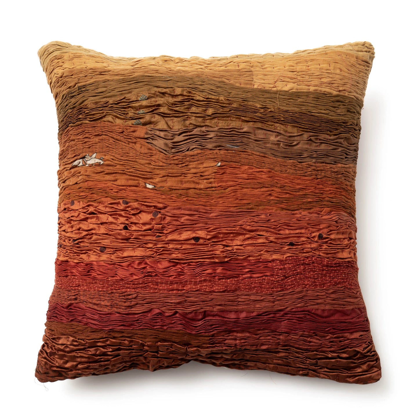 Red Jewel Striped Cushion