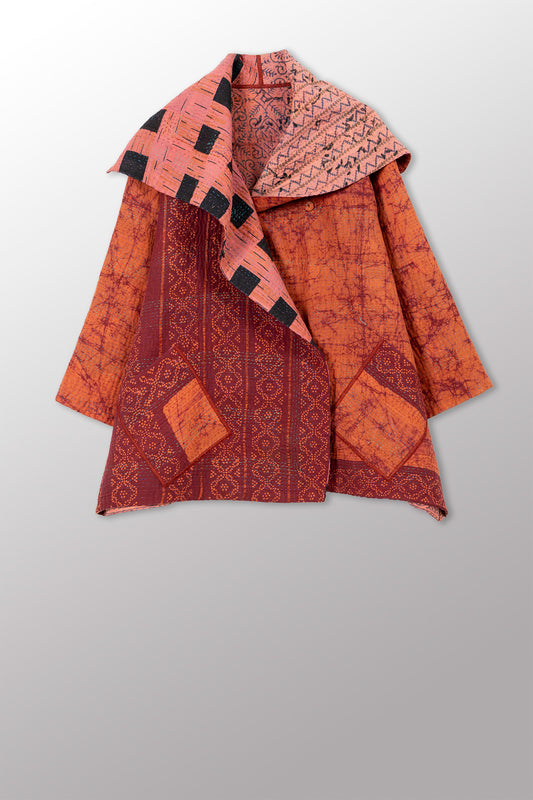 COTTON OVERDYE KANTHA FLARE JKT - ov4010-corg003a -