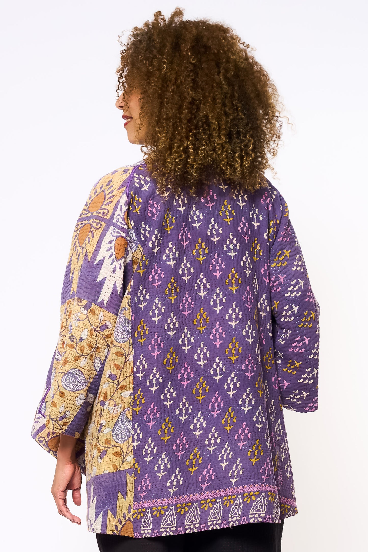 COTTON OVERDYE KANTHA KIMONO JKT - ov4004-corg001a -