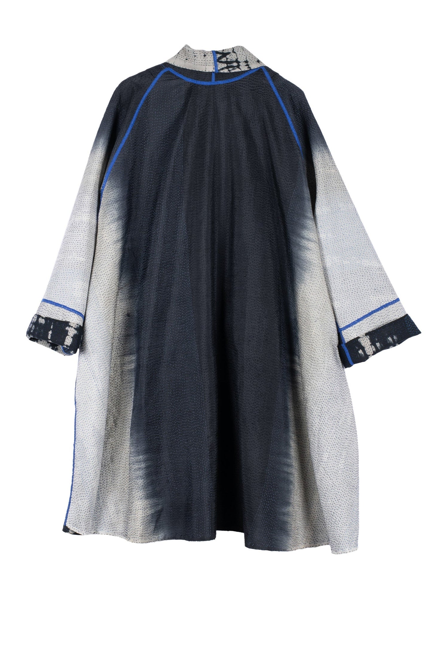 SERPENT PRINT KANTHA KIMONO LONG JKT - sp2005-blk -