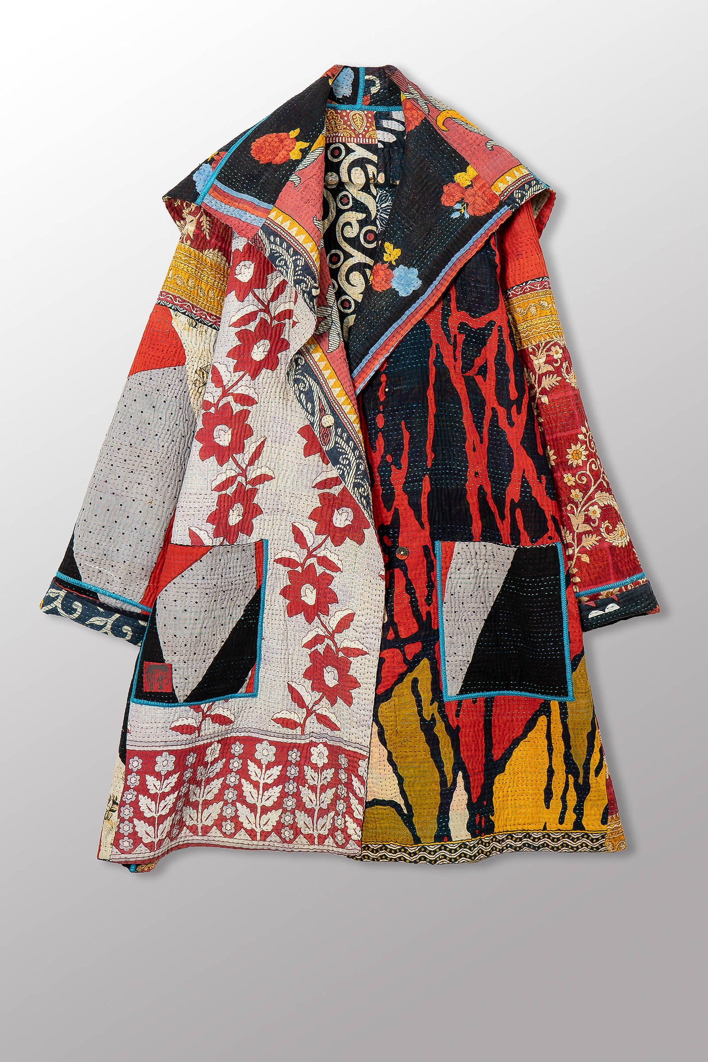 PUZZLE KANTHA POCKET MEDIUM COAT - pz4316-0003m -