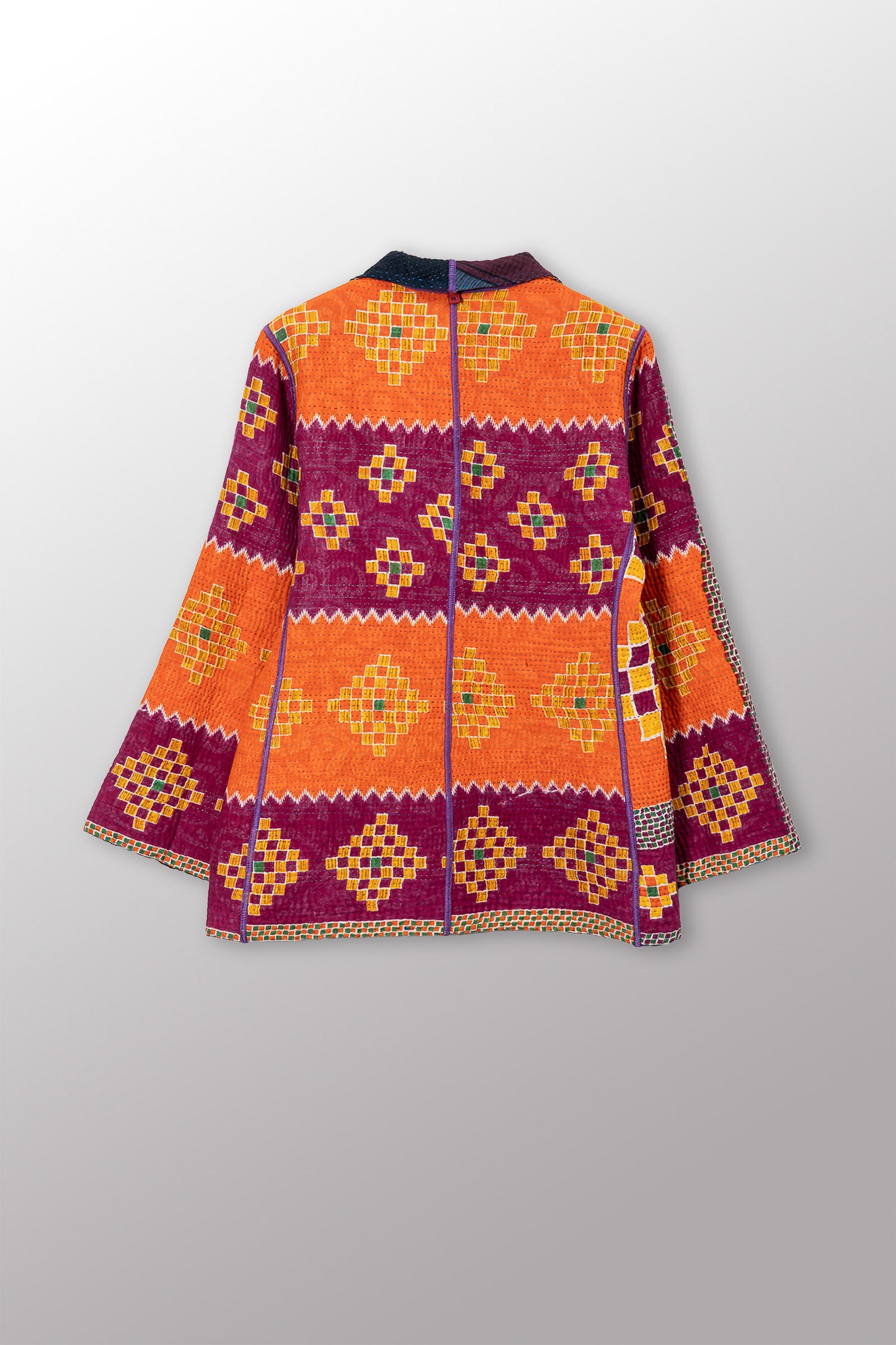 VINTAGE COTTON KANTHA SHORT JKT - cv4007-0345m -