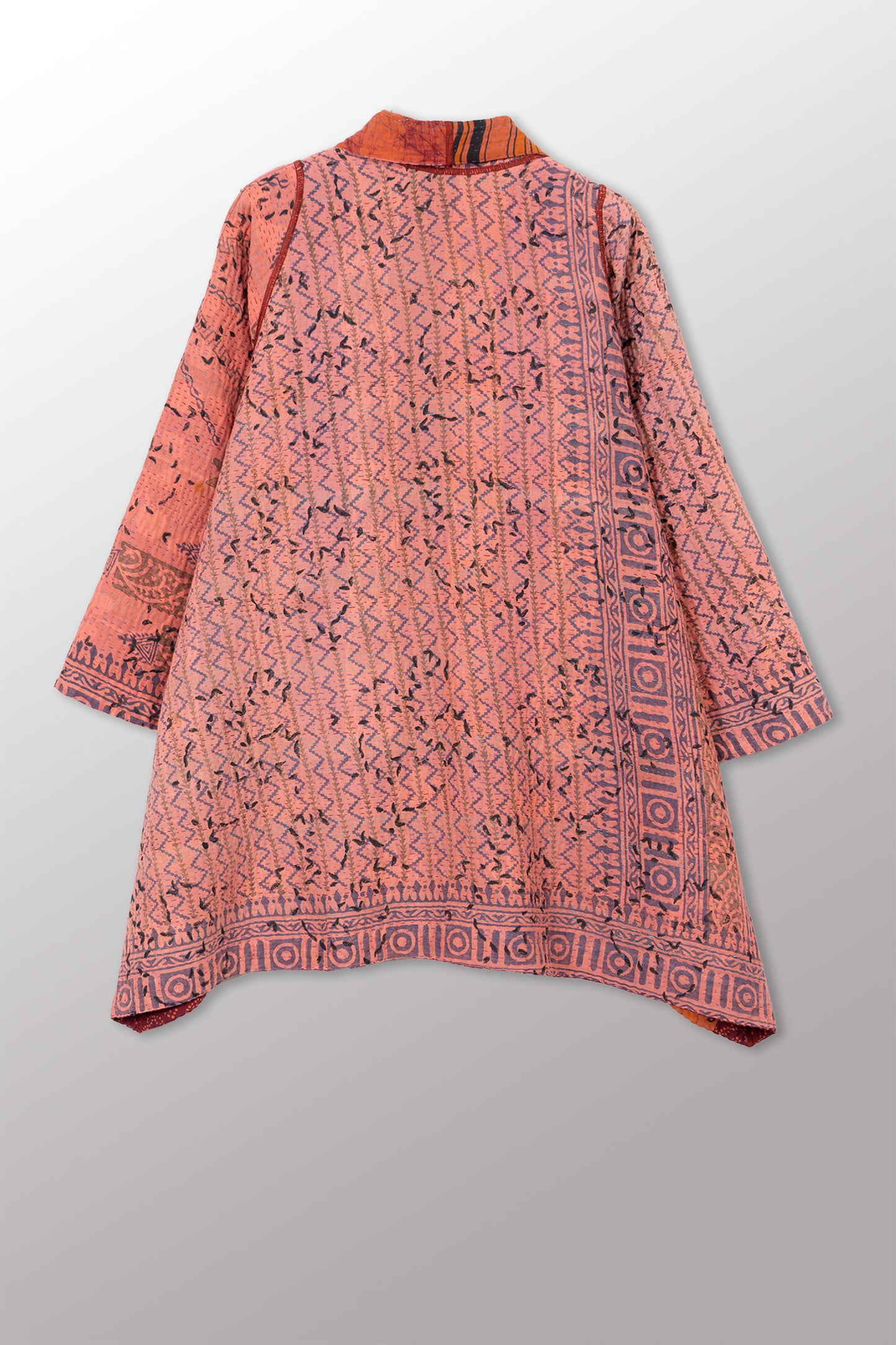 COTTON OVERDYE KANTHA A-LINE JKT - ov4003-corg037a -